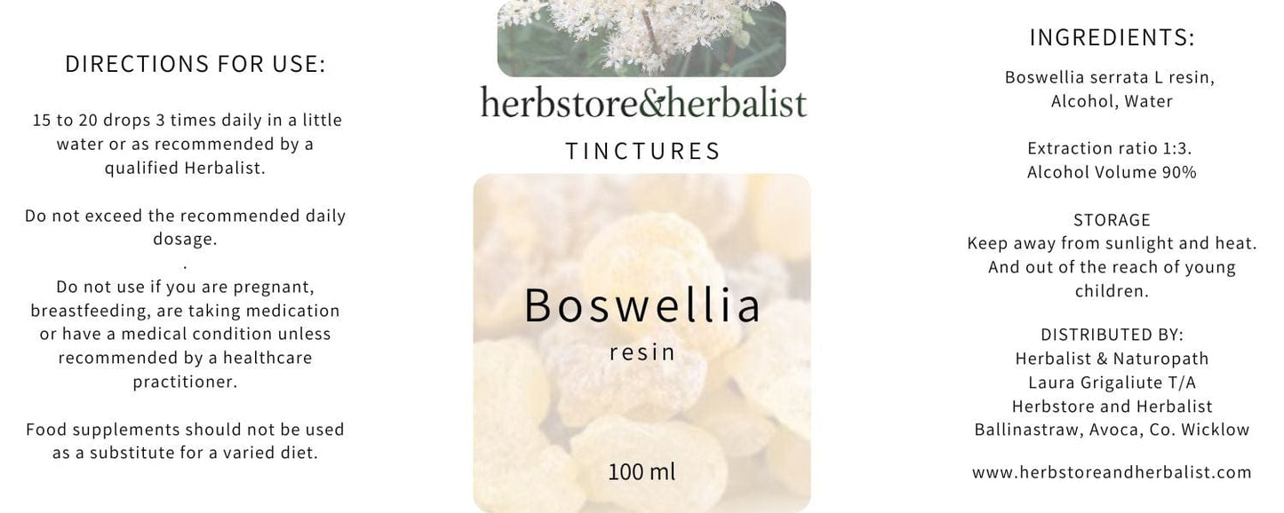 Herbstore & Herbalist Boswellia serrata resin tincture