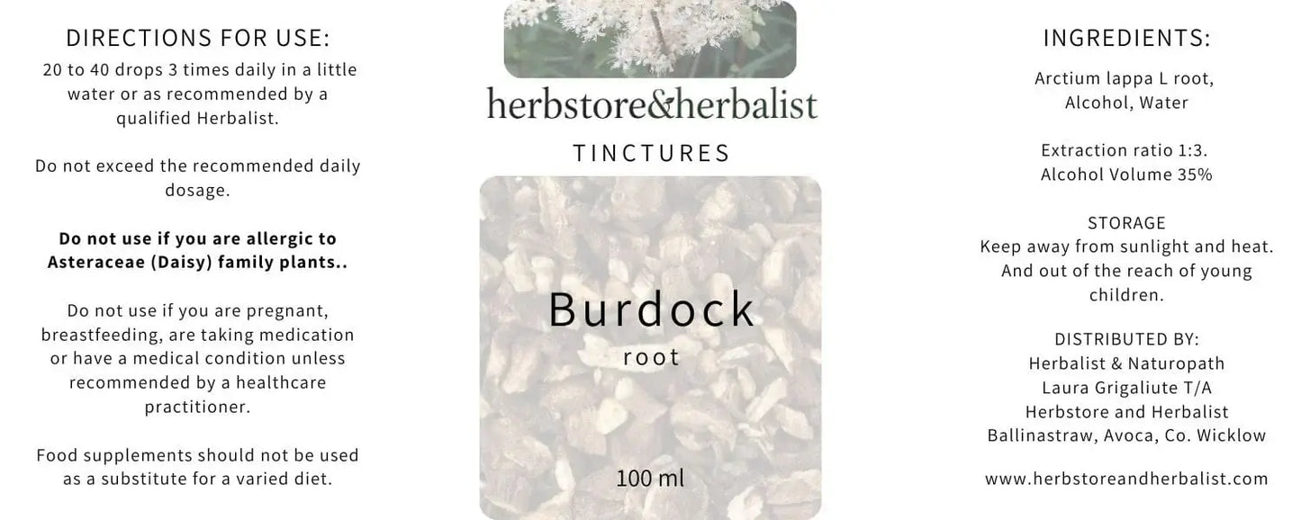 Herbstore & Herbalist Burdock_root_tincture