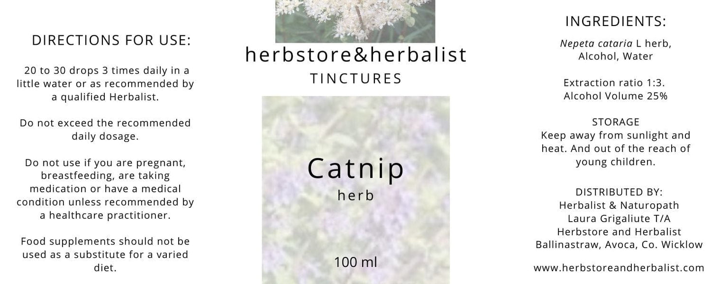 Herbstore and Herbalist Catnip herb tincture