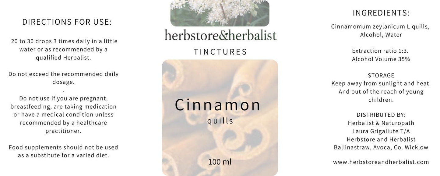 Herbstore & Herbalist Cinnamon tincture.