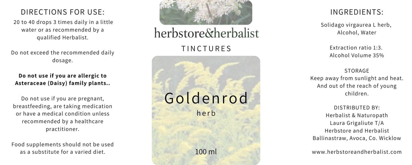 Herbstore & Herbalist Goldenrod tincture.
