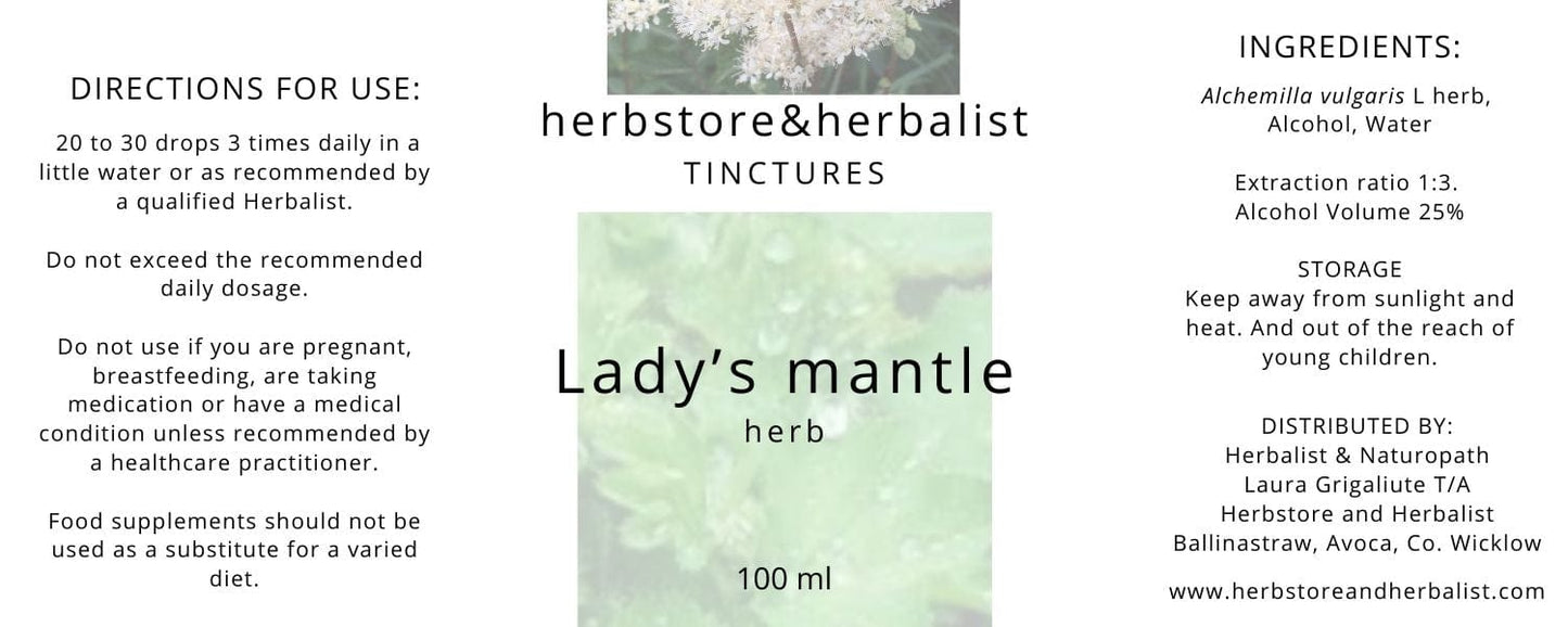 Ladys mantle herb tincture