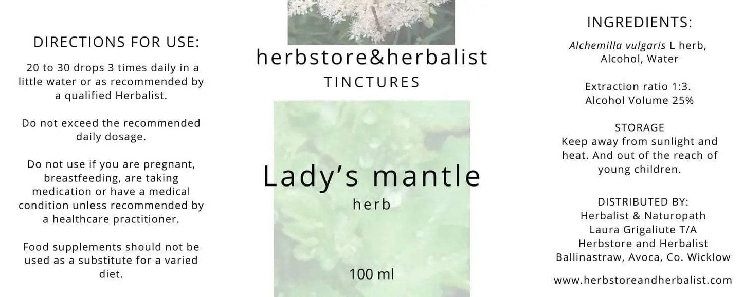 Ladys mantle herb tincture
