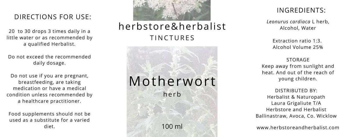 Herbstore and Herbalist Motherwort herb tincture