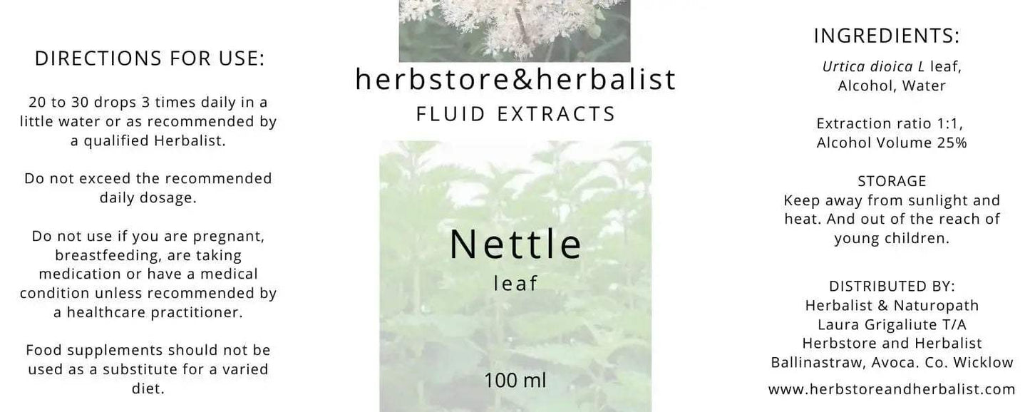 Herbstore and Herbalist Nettle leaf fluid extract