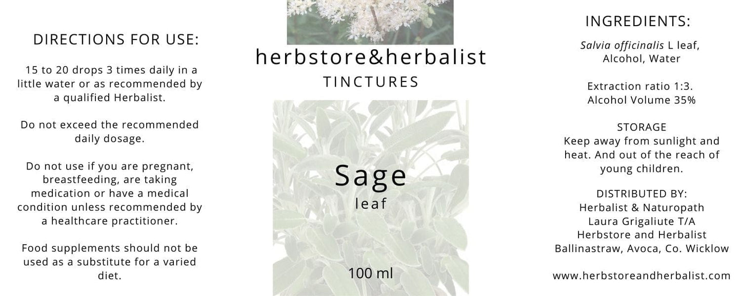 Herbstore and Herbalist Sage leaf tincture