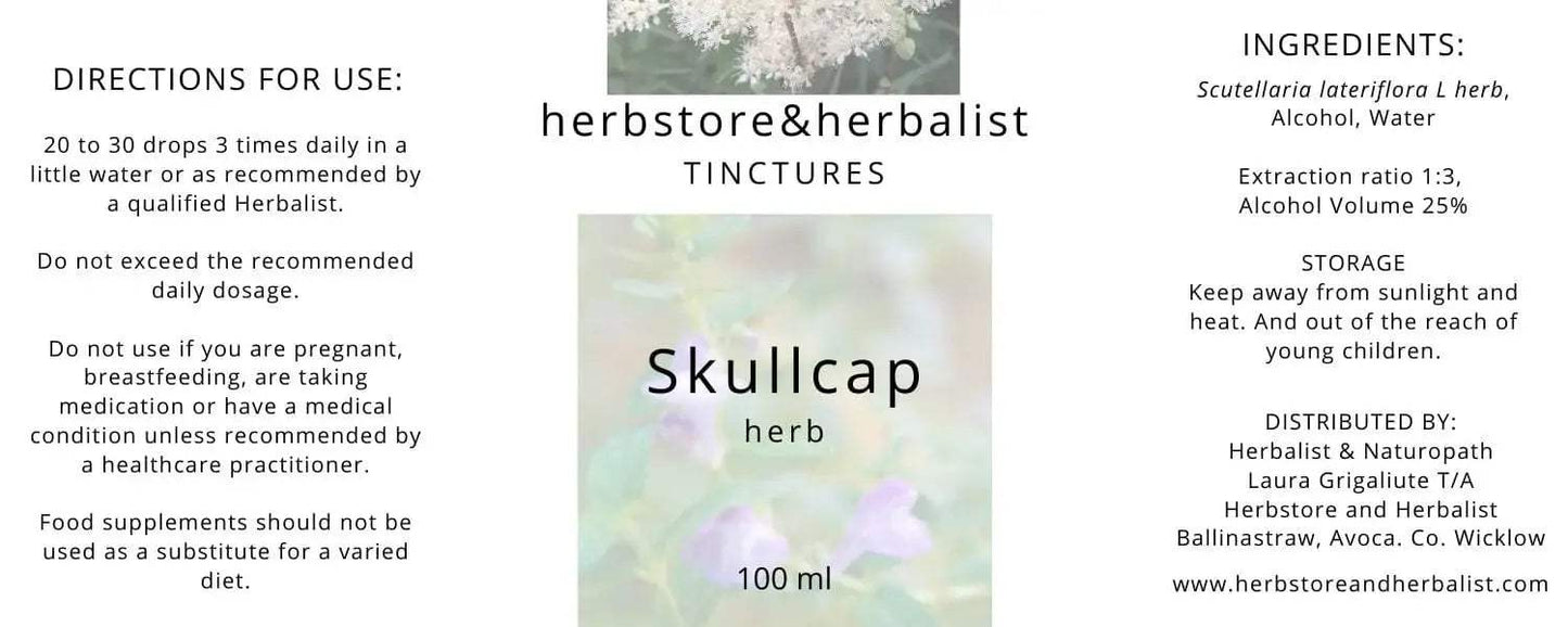 Herbstore and Herbalist Skullcap herb tincture