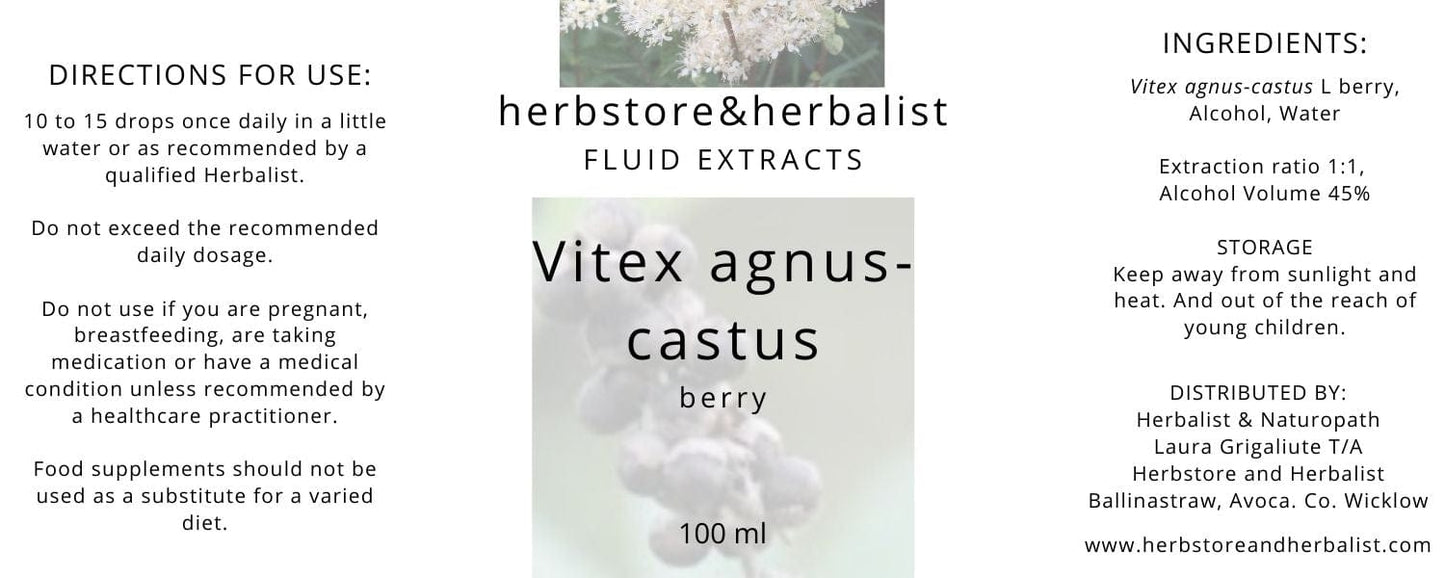 Herbstore and Herbalist Vitex agnus-castus berry fluid extract