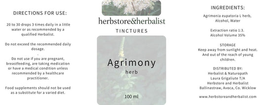 Herbstore & Herbalist Agrimony herb tincture.