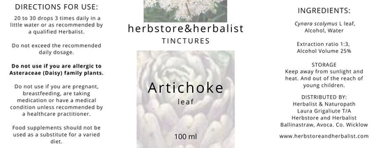 Herbstore and Herbalist Artichoke leaf tincture
