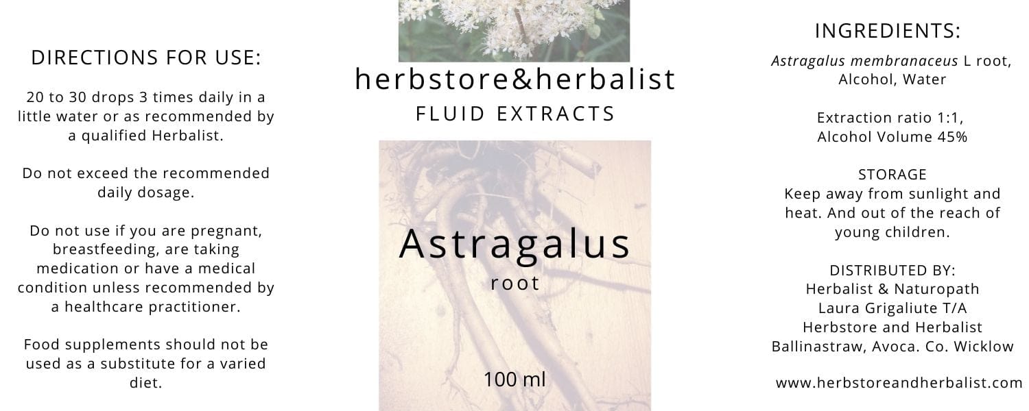Herbstore and Herbalist Astragalus root fluid extract