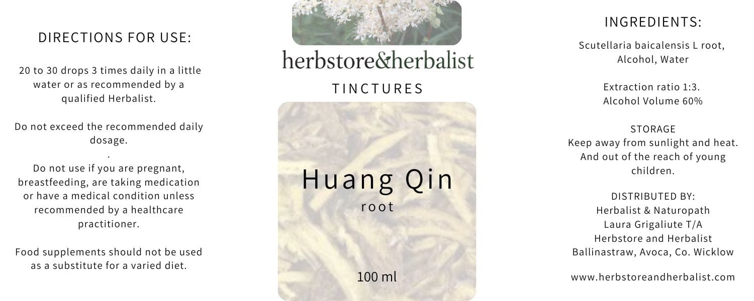 Herbstore & Herbalist Huang Qin root tincture.