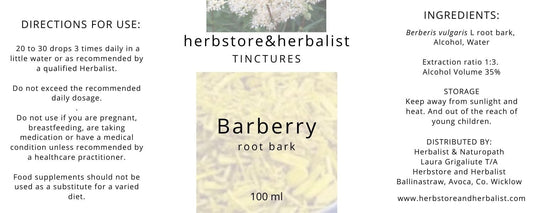 Herbstore and Herbalist Barberry root bark tincture