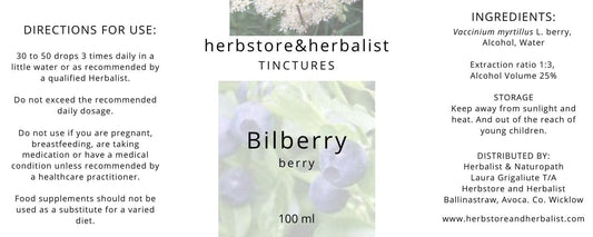Herbstore and Herbalist Bilberry tincture