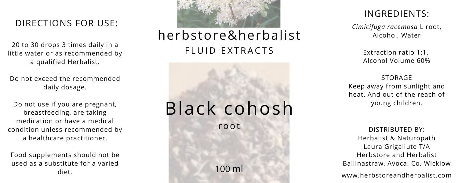 Herbstore and Herbalist Black cohosh root fluid extract