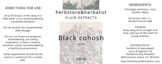 Herbstore and Herbalist Black cohosh root fluid extract