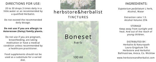 Herbstore and Herbalist Boneset herb tincture