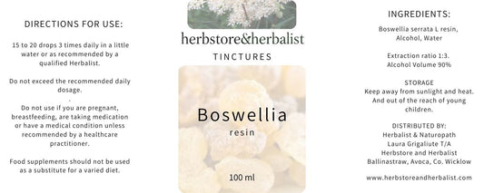 Herbstore & Herbalist Boswellia serrata resin tincture