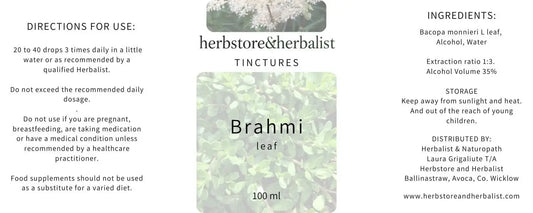 Herbstore & Herbalist Brahmi tincture.