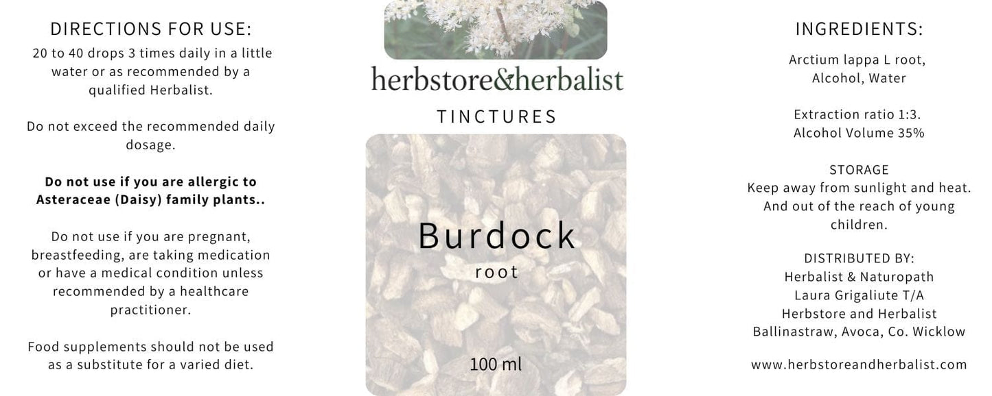 Herbstore & Herbalist Burdock_root_tincture