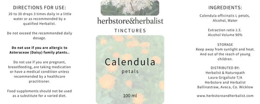 Herbstore & Herbalist Calendula petals tincture.