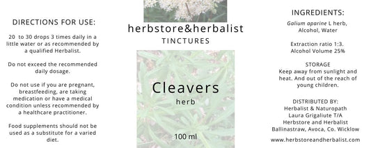 Herbstore and Herbalist Cleavers herb tincture