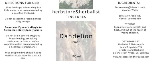 Herbstore and Herbalist Dandelion root tincture