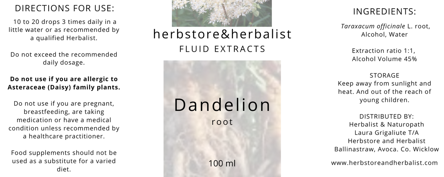 Dandelion root fluid extract 100ml