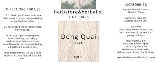 Herbstore and Herbalist Dong Quai root tincture