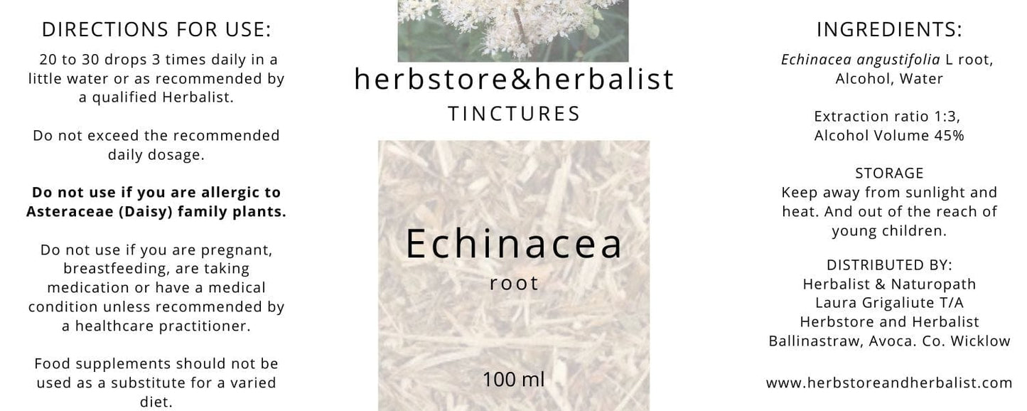 Herbstore and Herbalist Echinacea angustifolia root tincture