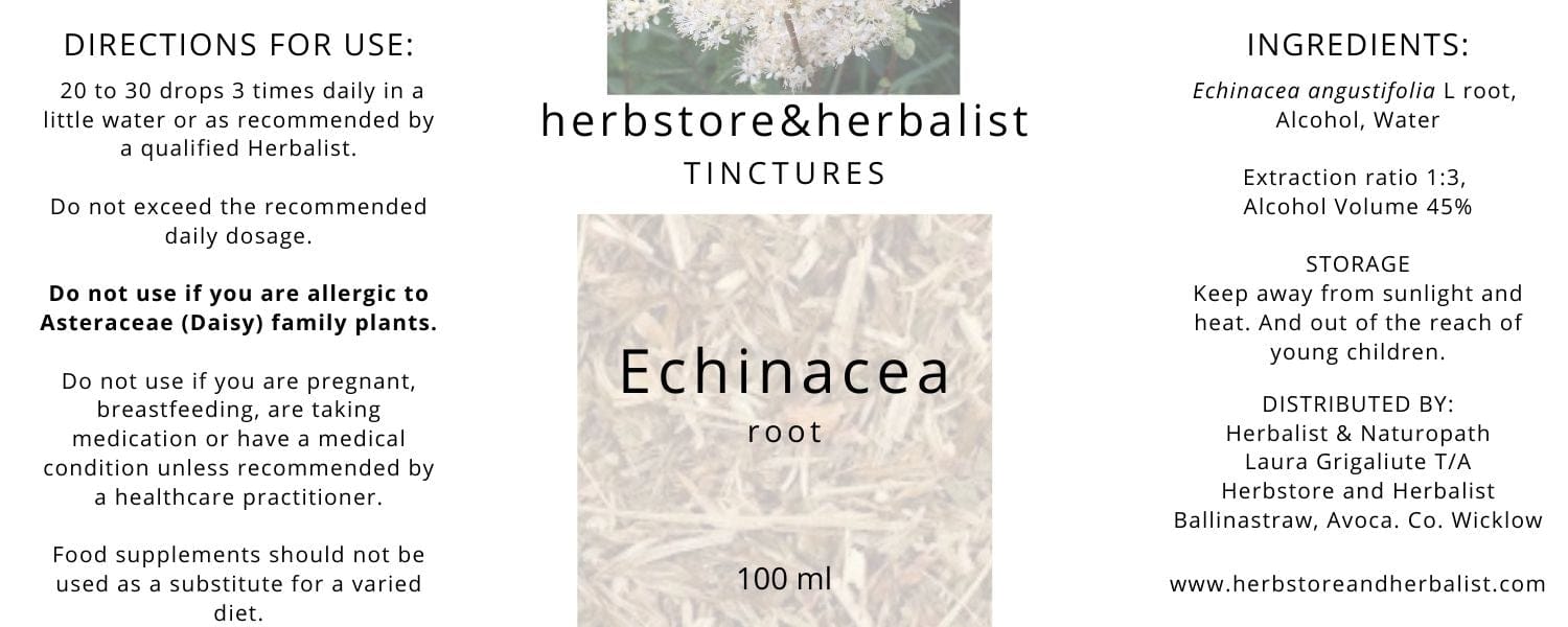Herbstore and Herbalist Echinacea angustifolia root tincture