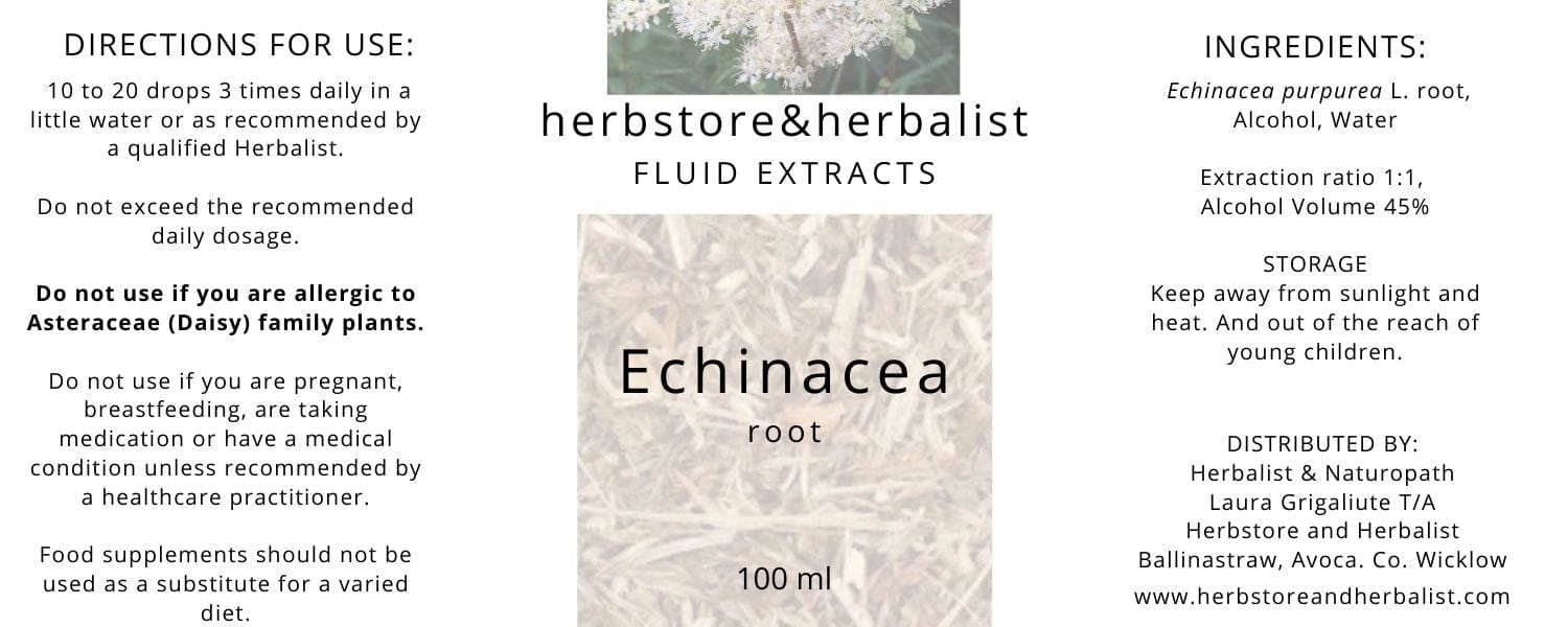 Herbstore and Herbalist Echinacea purpurea root fluid extract