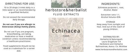 Herbstore and Herbalist Echinacea purpurea root fluid extract