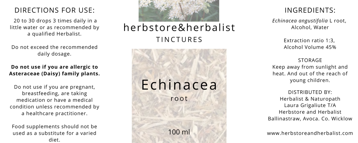 Echinacea angustifolia root tincture 100ml