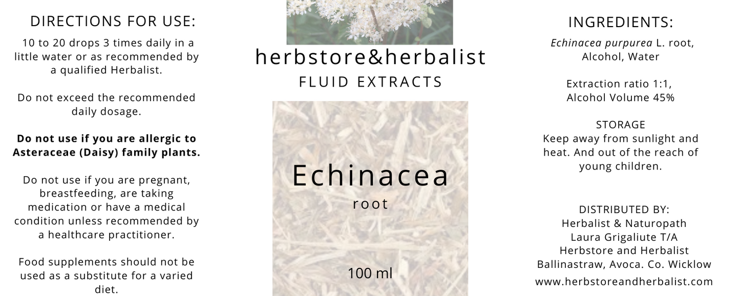 Echinacea purpurea root fluid extract 100ml