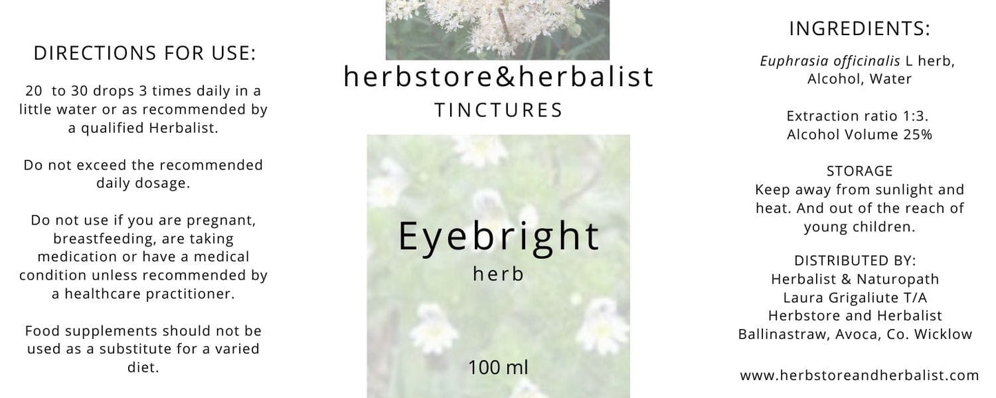 Herbstore and Herbalist Eyebright herb tincture