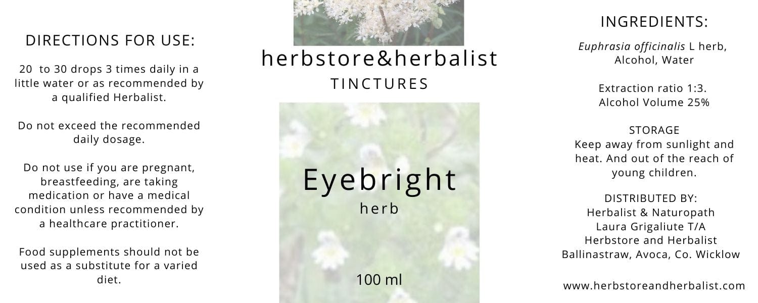 Herbstore and Herbalist Eyebright herb tincture