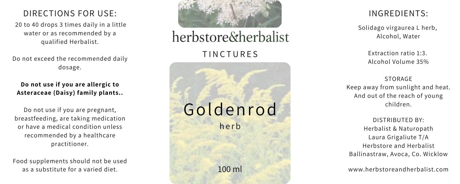 Herbstore & Herbalist Goldenrod tincture.