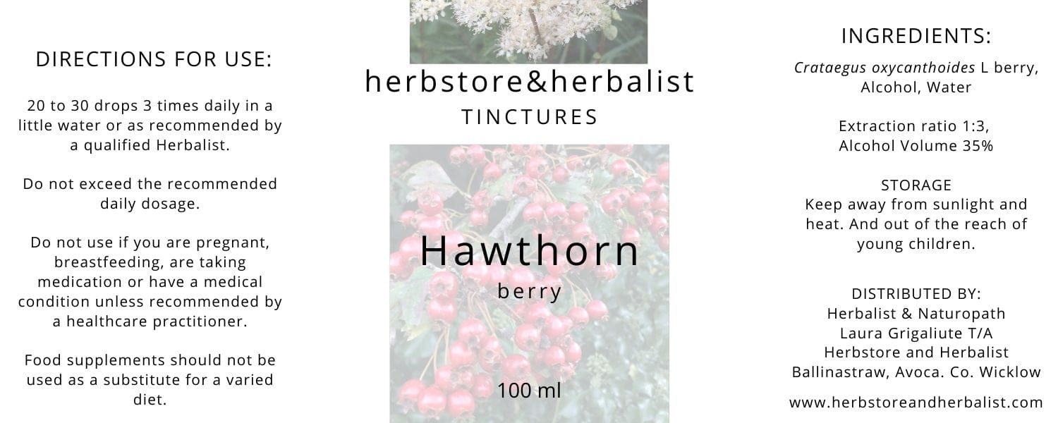 Herbstore and Herbalist Hawthorn berry tincture