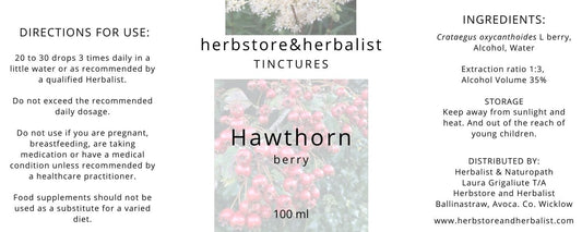 Herbstore and Herbalist Hawthorn berry tincture