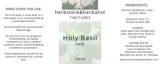 Herbstore and Herbalist Holy basil herb tincture