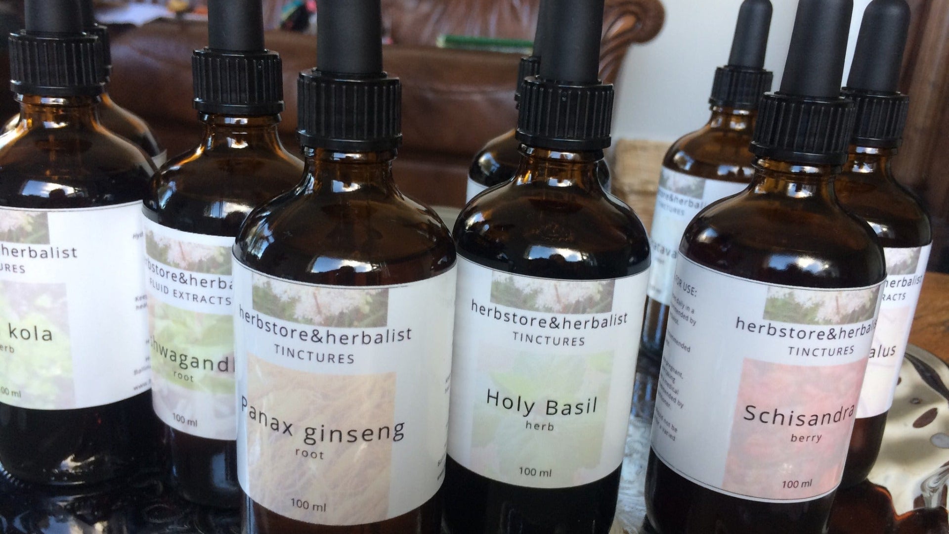 Herbstore and Herbalist tinctures and fluid extracts