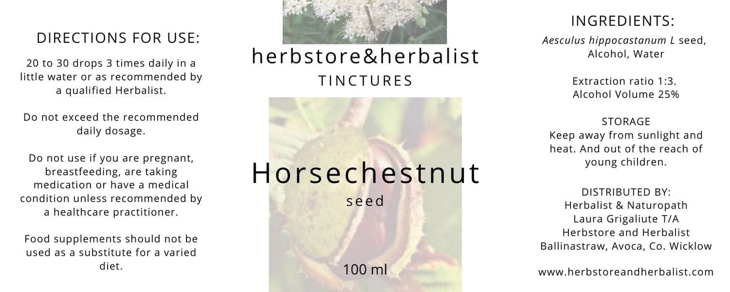 Herbstore and Herbalist Horsechestnut seed tincture