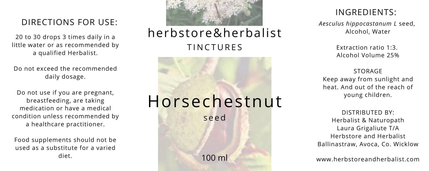 Herbstore and Herbalist Horsechestnut seed tincture