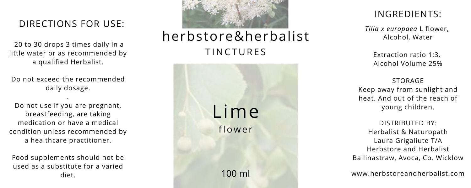 Herbstore and Herbalist Lime flower tincture