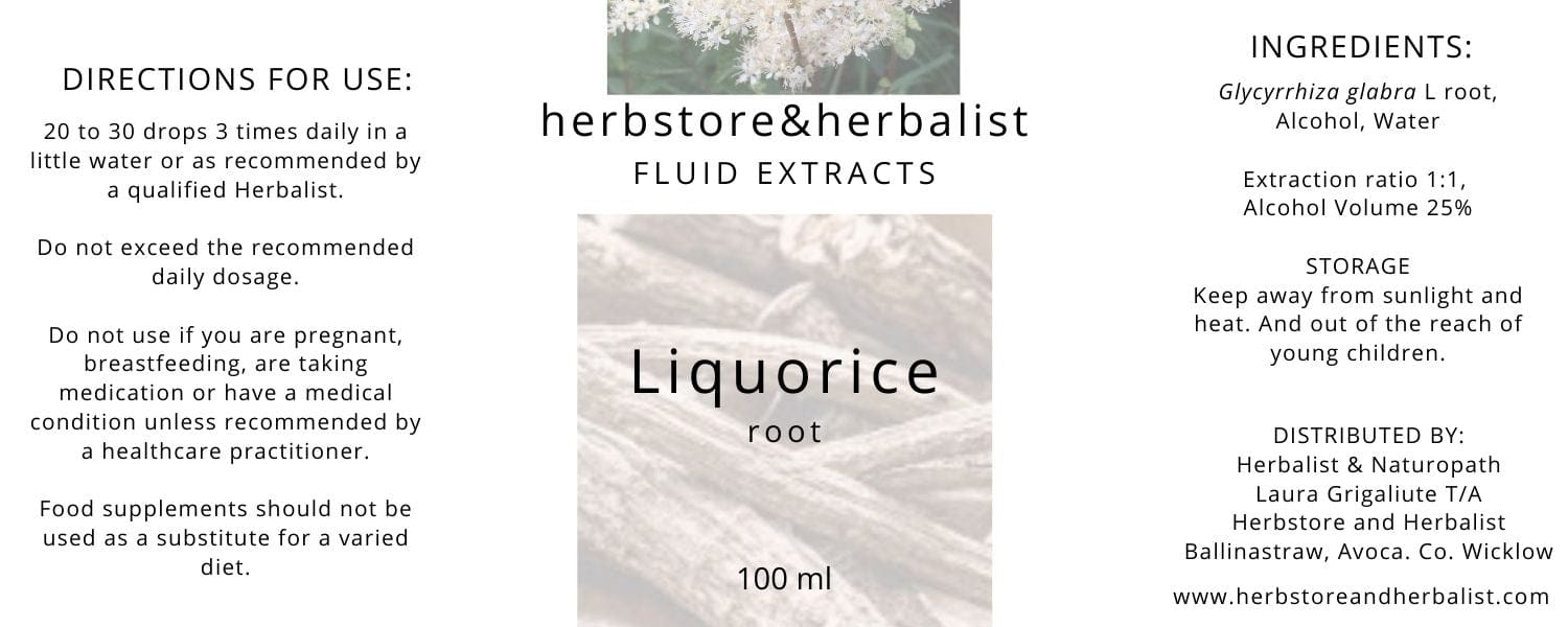 Herbstore and Herbalist Liquorice root fluid extract