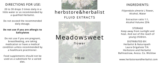 Meadowsweet flower fluid extract 100ml