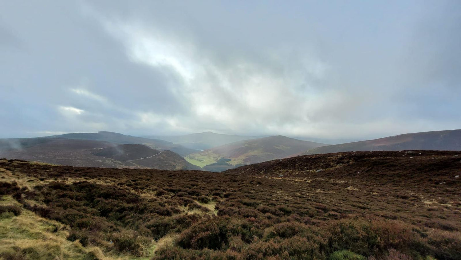 Mountain view in County Wicklow Ireland