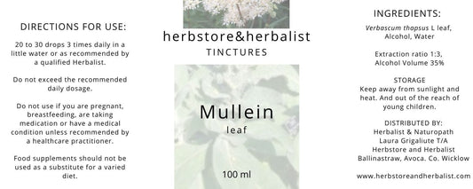 Herbstore and Herbalist Mullein leaf tincture