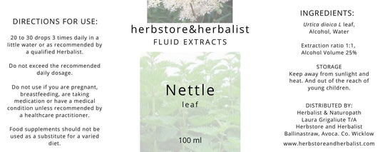 Herbstore and Herbalist Nettle leaf fluid extract